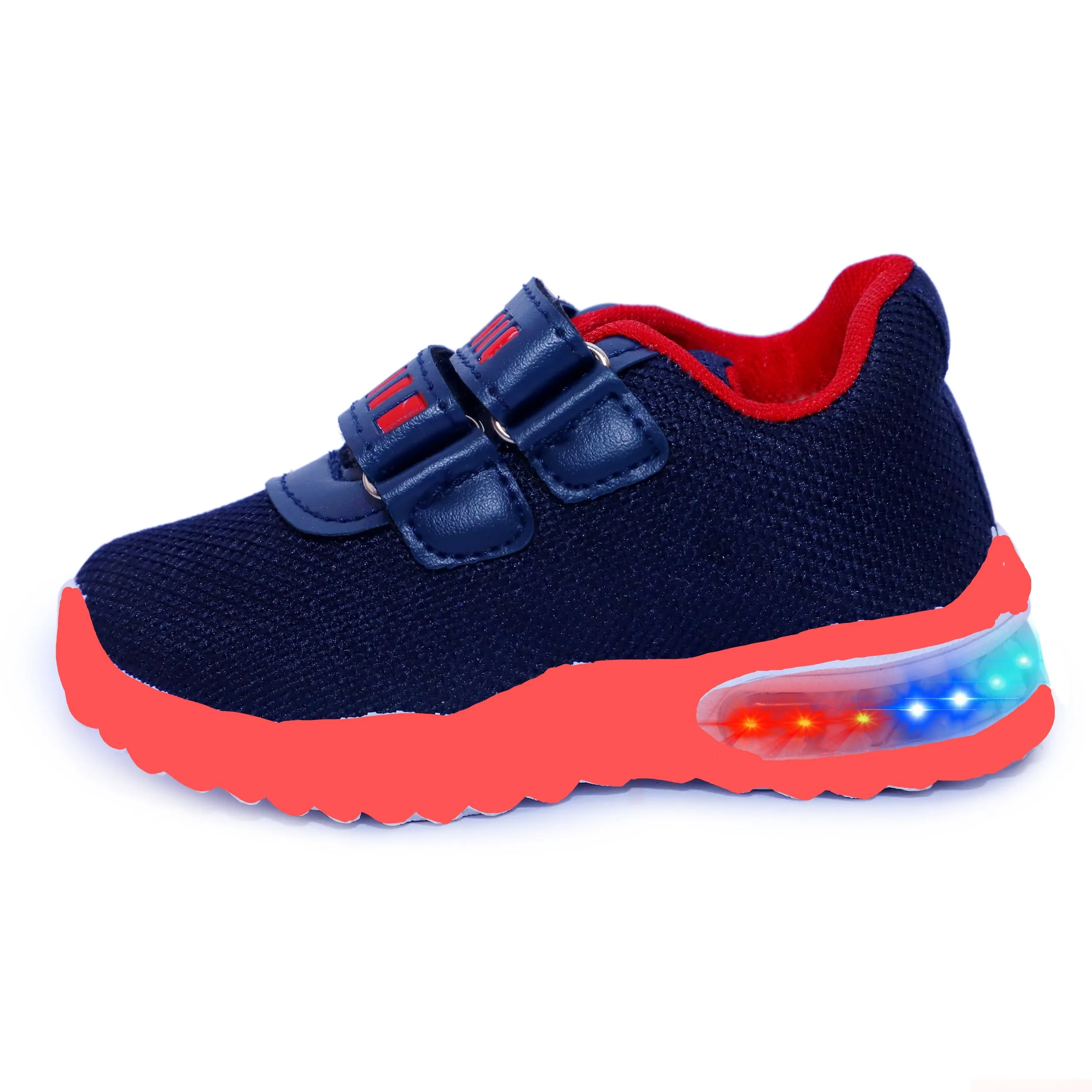 Kids LED Canvas Shoes for Baby Boys and Girls COLOUR SOLE