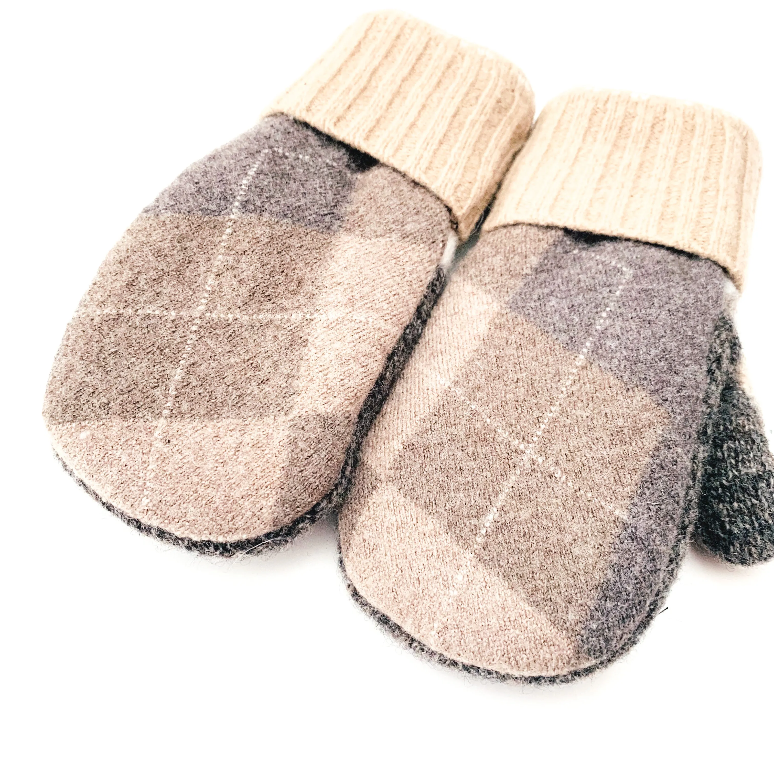 Large Kid's Wool Sweater Mittens | Big Brother