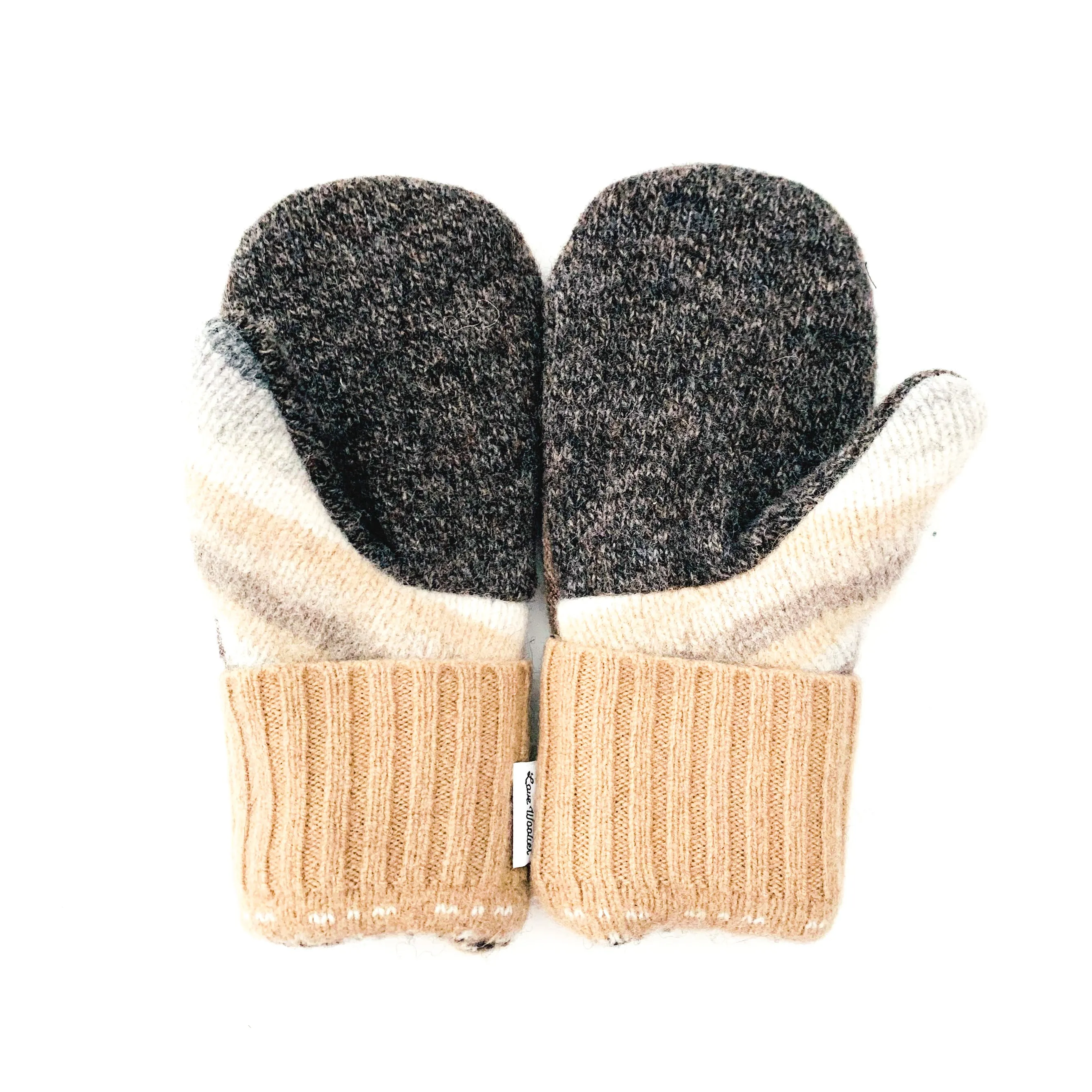 Large Kid's Wool Sweater Mittens | Big Brother