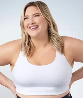 Leading Lady Wirefree Crop Top - White