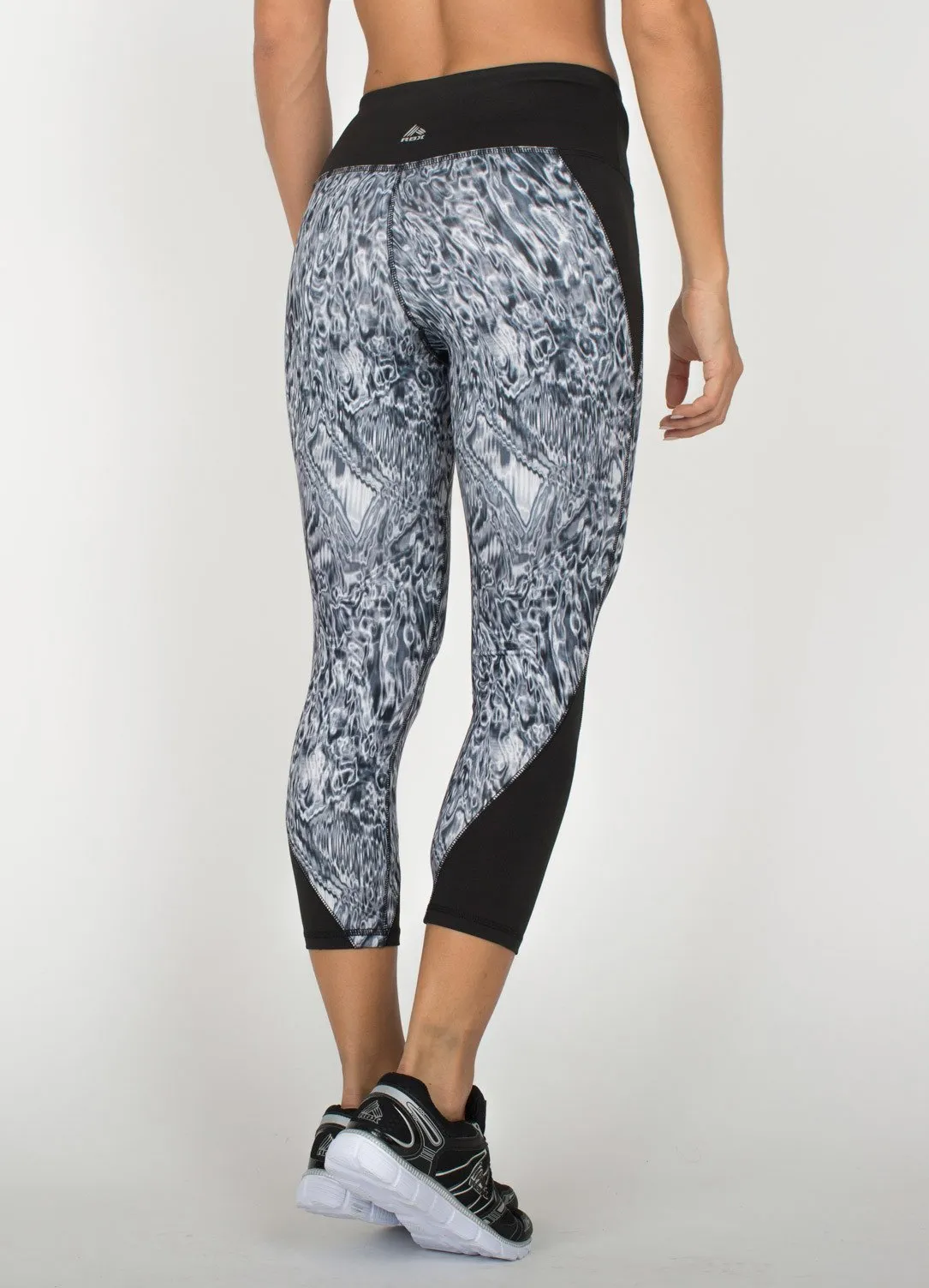 Lumen Acid Print Rave Capri Leggings