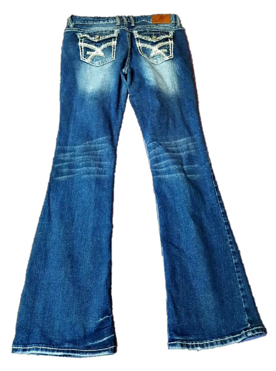 Medium-Dark Washed Ripped Jeans