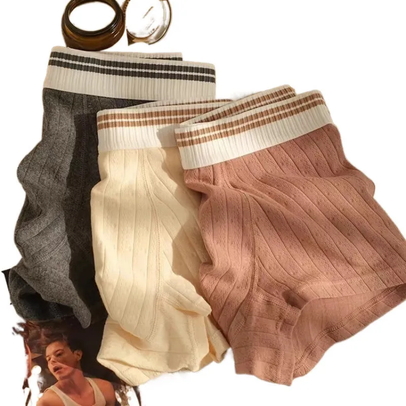 Men's Cotton Mid-Waist Breathable Boxers