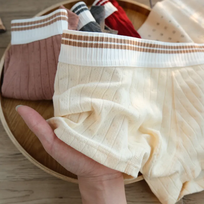 Men's Cotton Mid-Waist Breathable Boxers