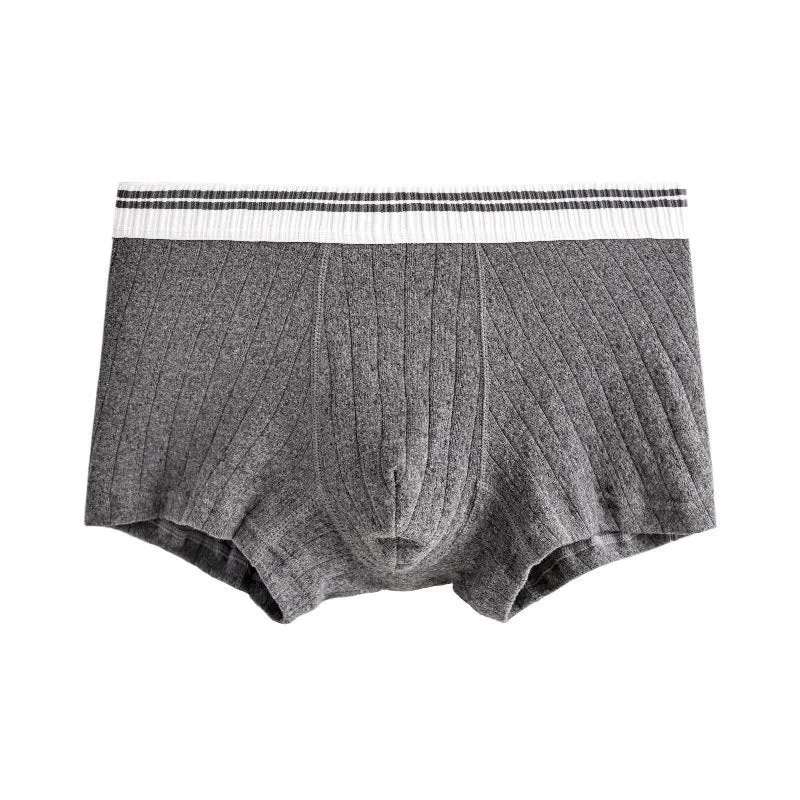 Men's Cotton Mid-Waist Breathable Boxers