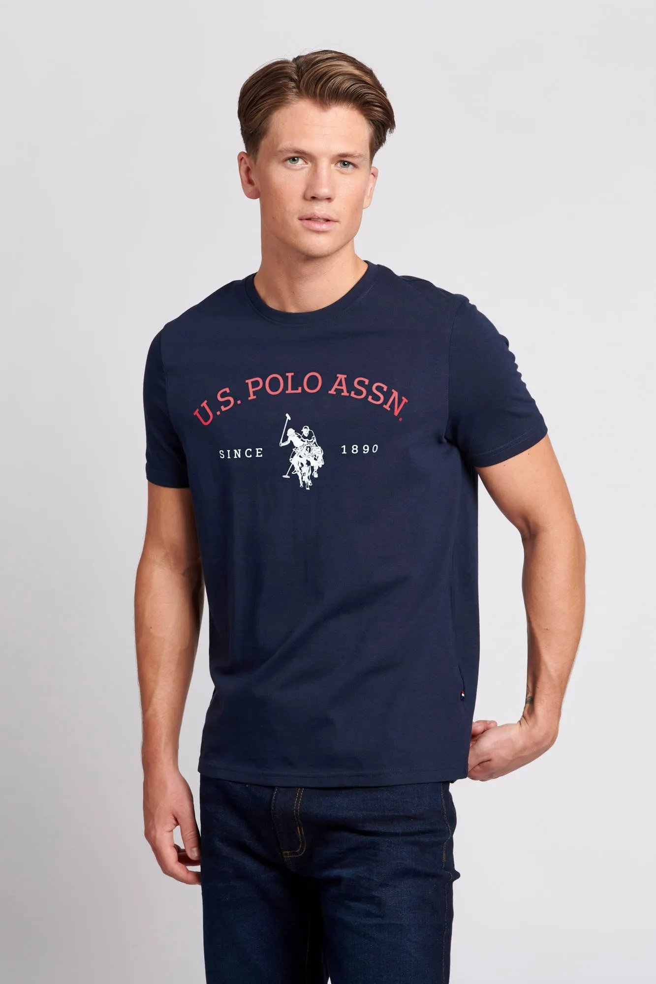 Mens Graphic T-Shirt in Navy Blue