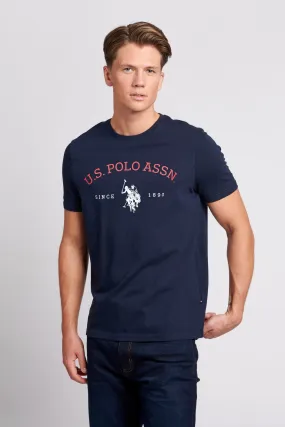 Mens Graphic T-Shirt in Navy Blue