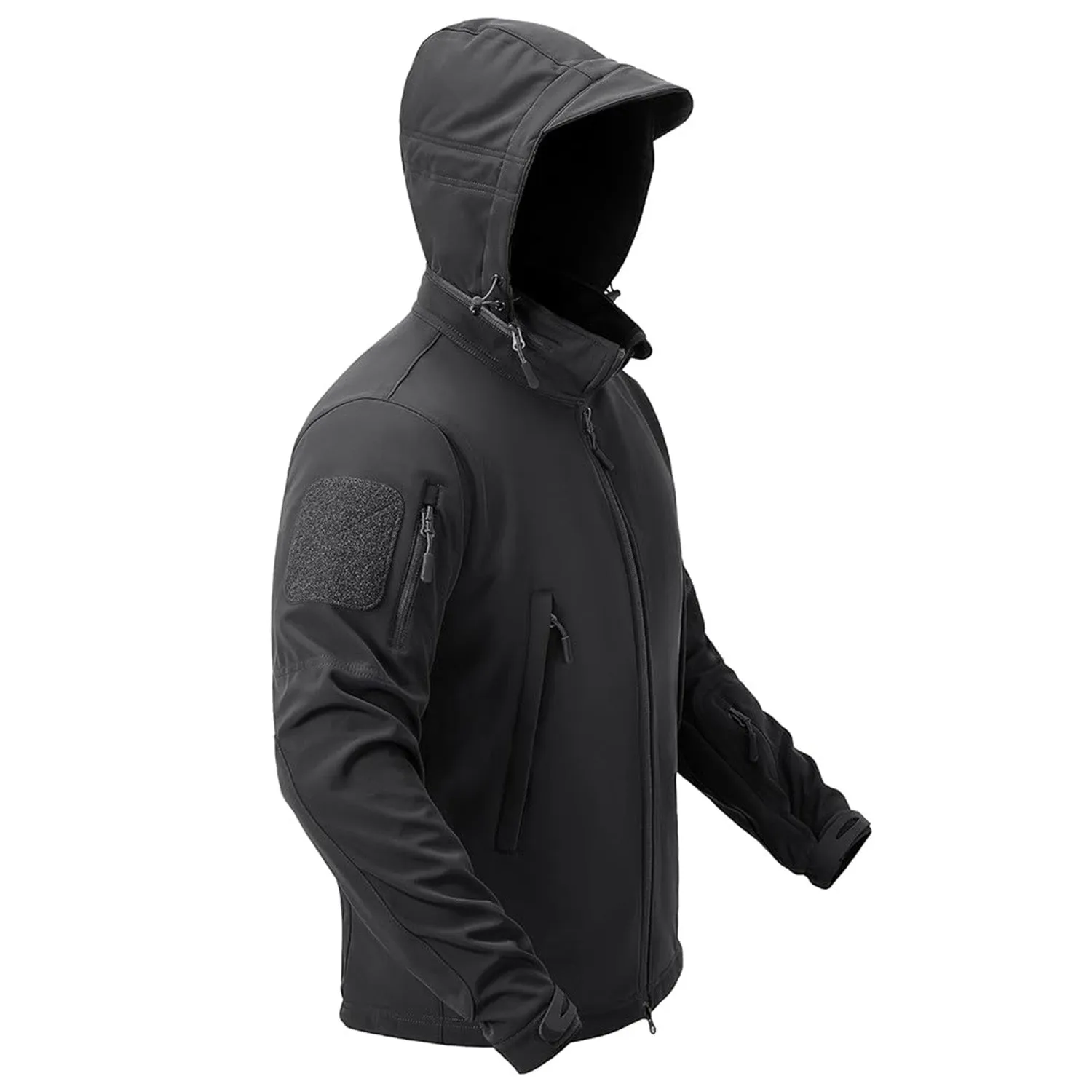Men's Water Resistant Tactical Jacket - Fleece Lined Winter Coat