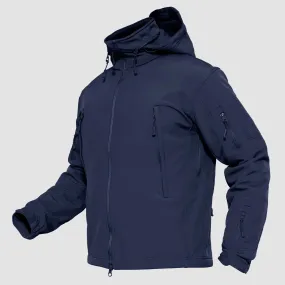 Men's Water Resistant Tactical Jacket - Fleece Lined Winter Coat