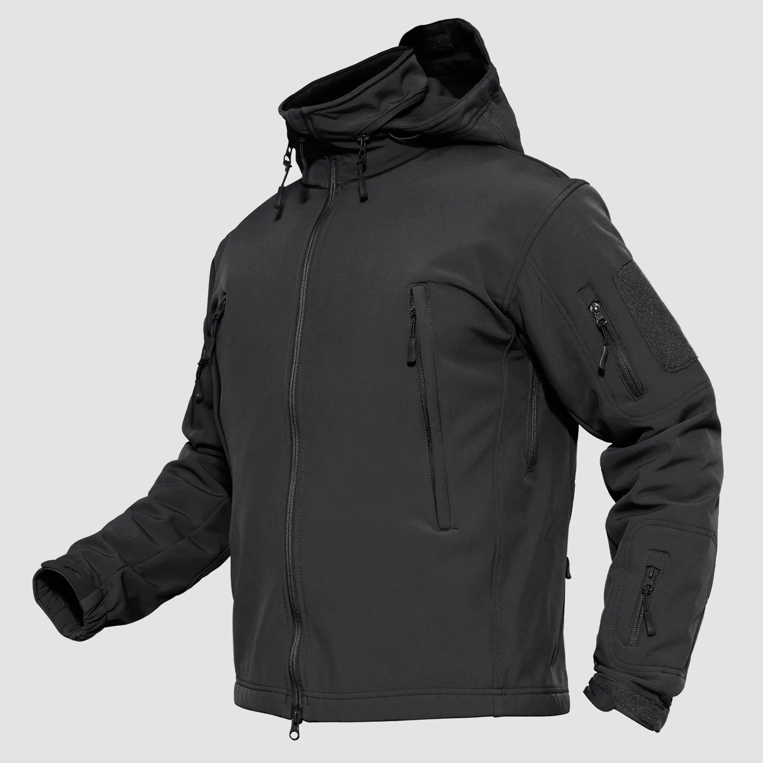 Men's Water Resistant Tactical Jacket - Fleece Lined Winter Coat