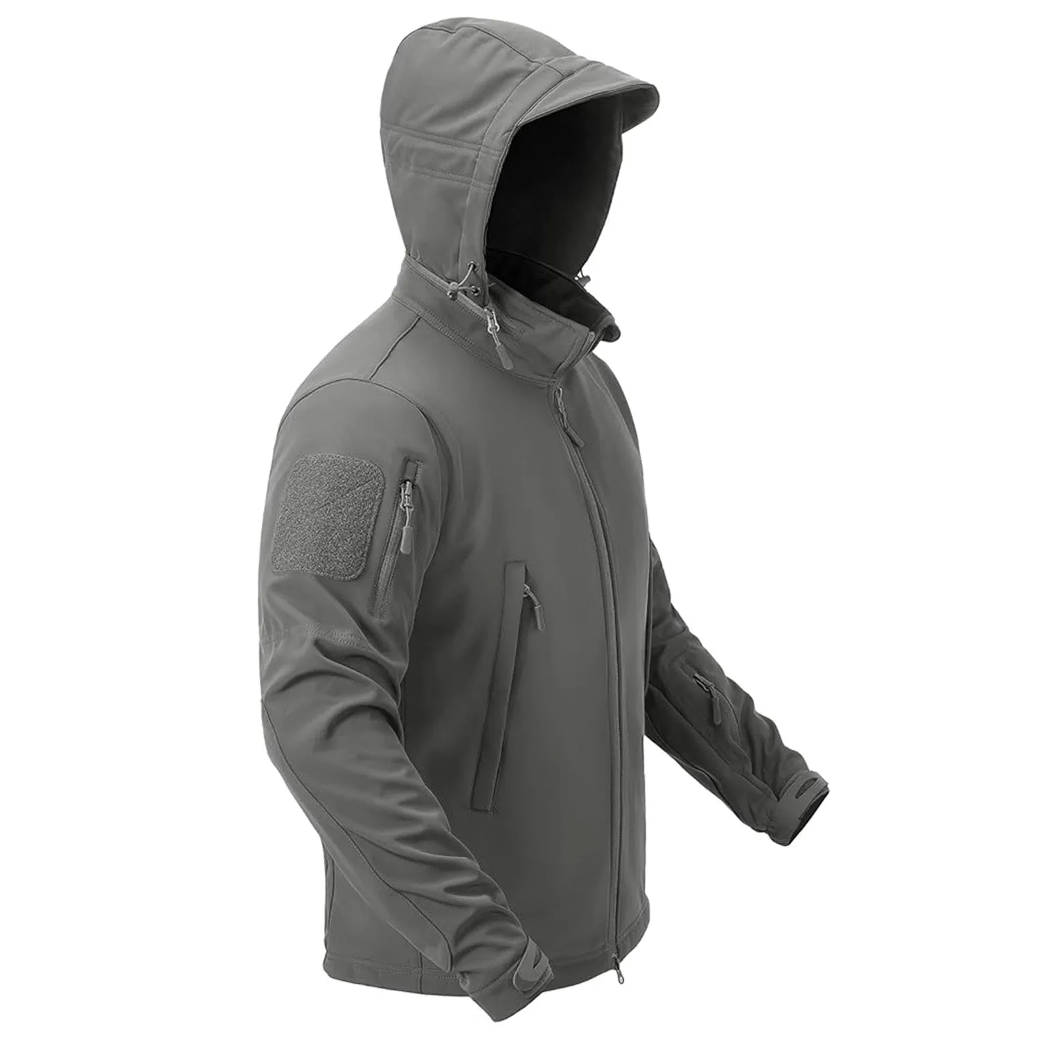 Men's Water Resistant Tactical Jacket - Fleece Lined Winter Coat