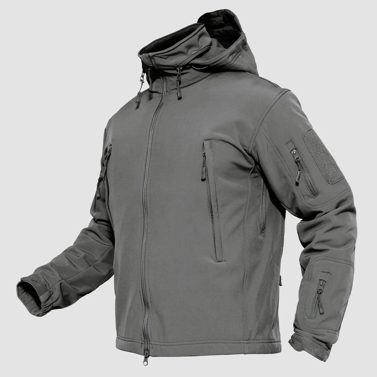 Men's Water Resistant Tactical Jacket - Fleece Lined Winter Coat