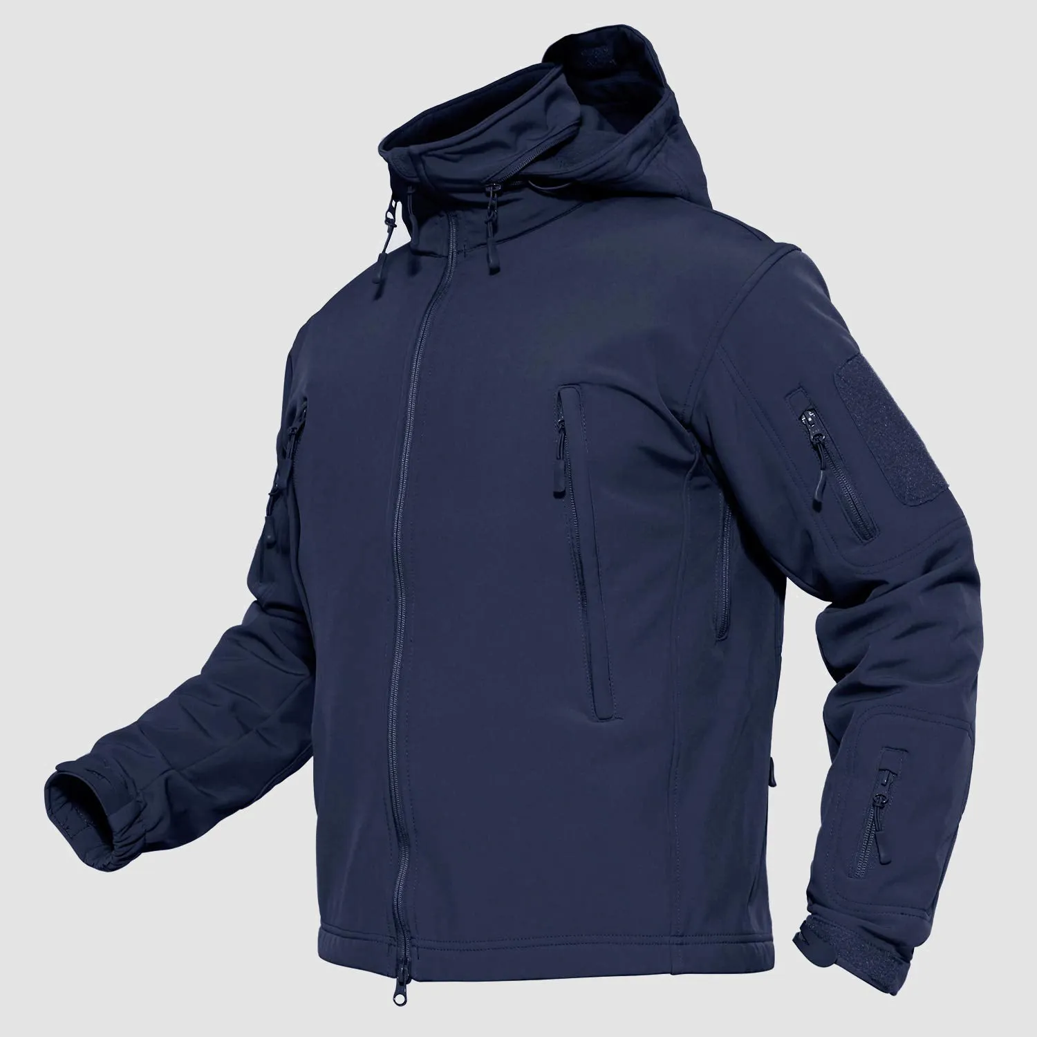 Men's Water Resistant Tactical Jacket - Fleece Lined Winter Coat