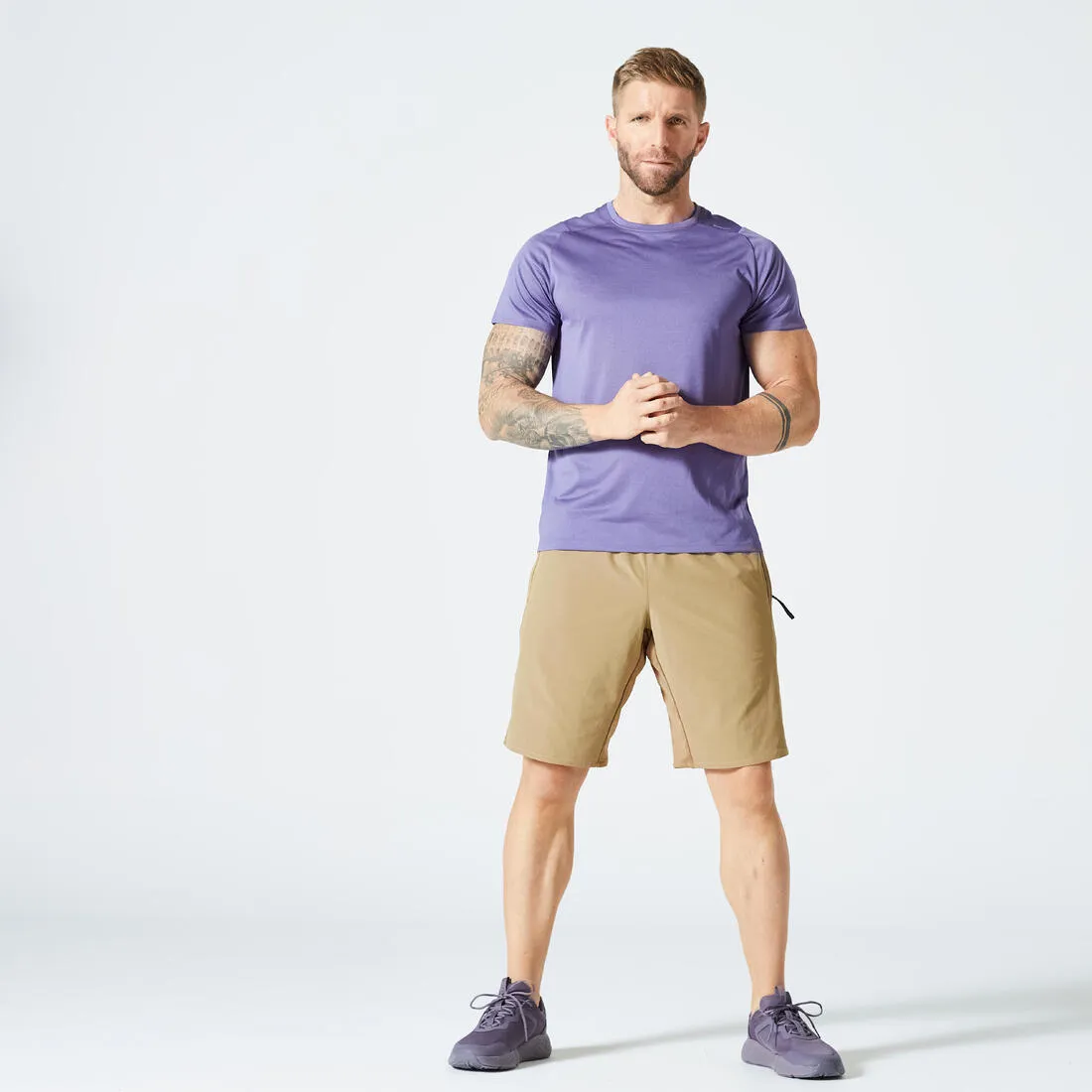 Men's Zip Pocket Breathable Fitness Shorts