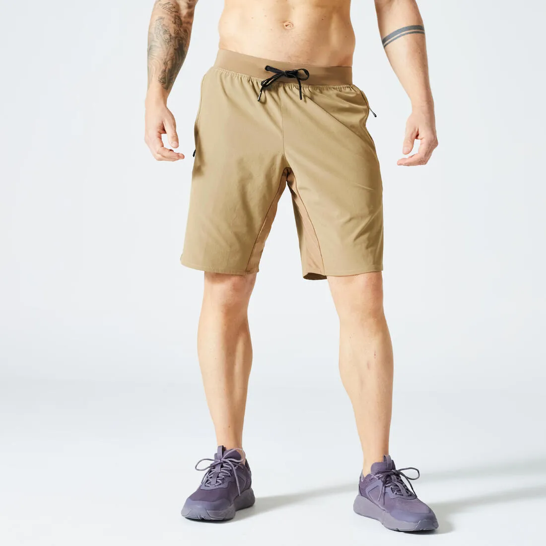 Men's Zip Pocket Breathable Fitness Shorts