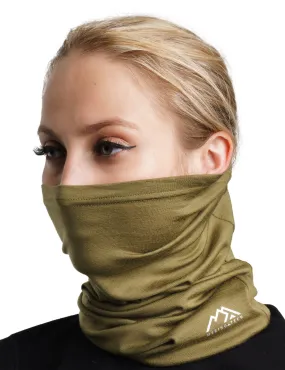 Merino Neck Gaiter 165 Olive Grove