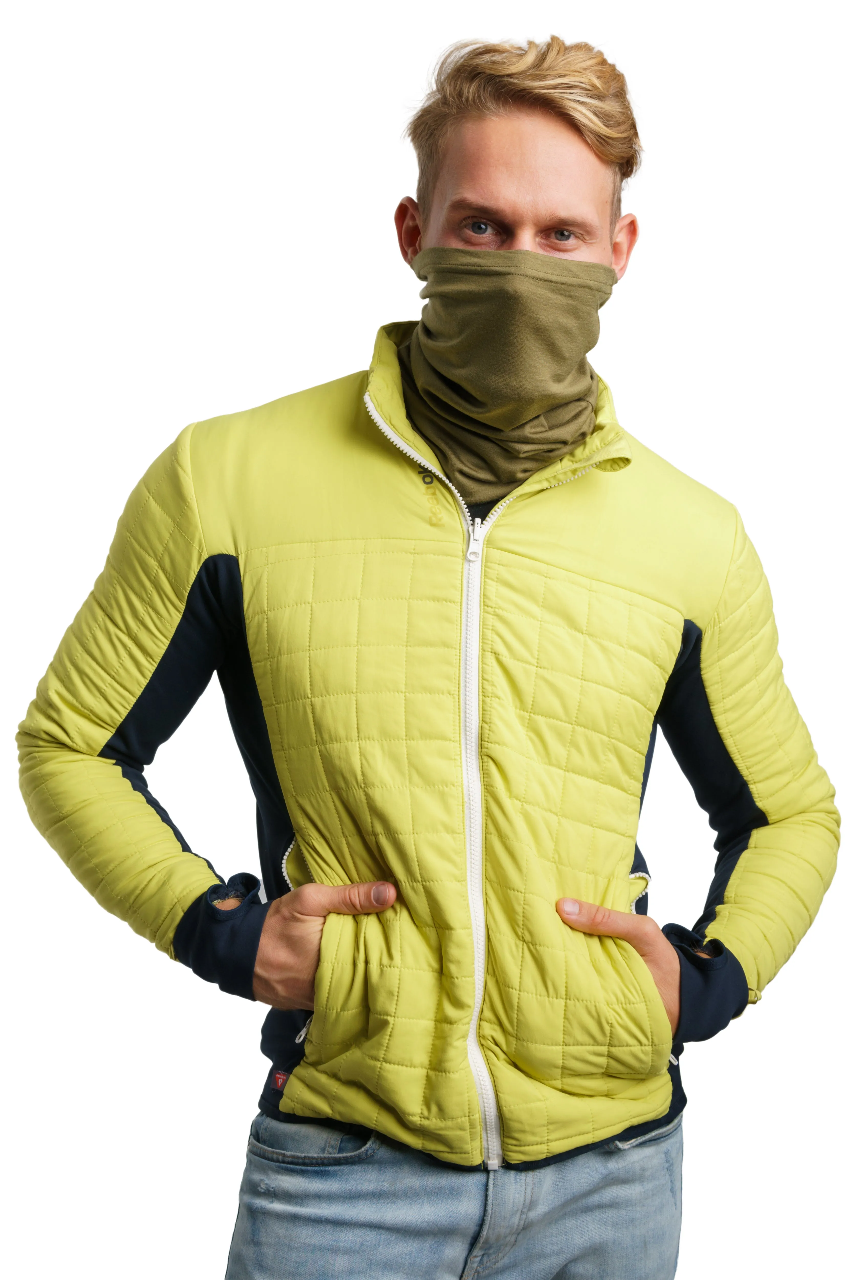 Merino Neck Gaiter 165 Olive Grove