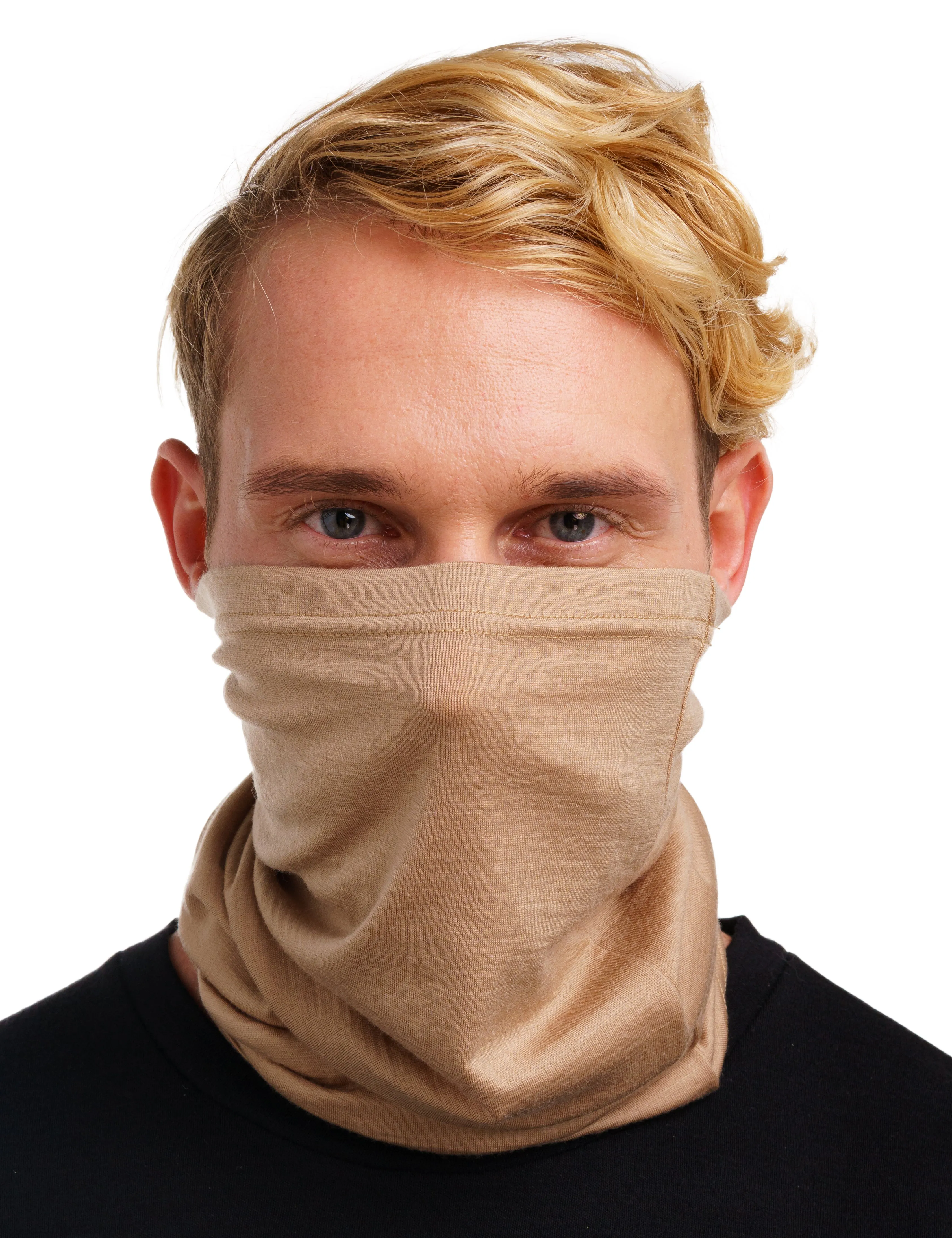 Merino Neck Gaiter 165 Tan