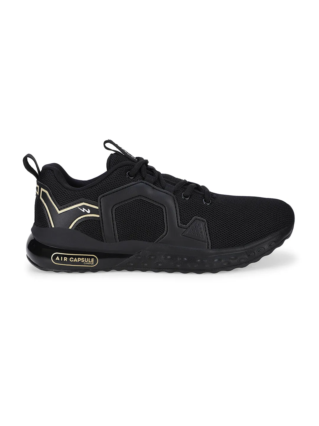 PATRIK JR Black Child Sports Shoes
