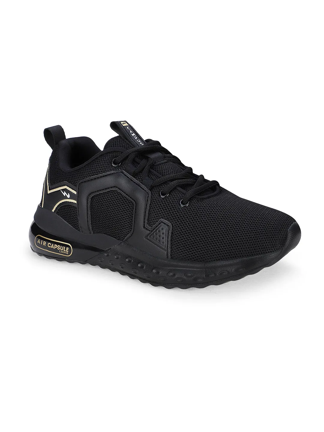 PATRIK JR Black Child Sports Shoes
