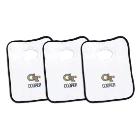 Personalized Georgia Tech Yellow Jackets 3-Pack Bibs