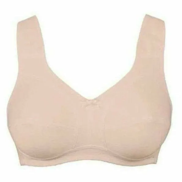 Plus Size Wide Strap Full Coverage Cotton Bra