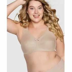 Plus Size Wide Strap Full Coverage Cotton Bra