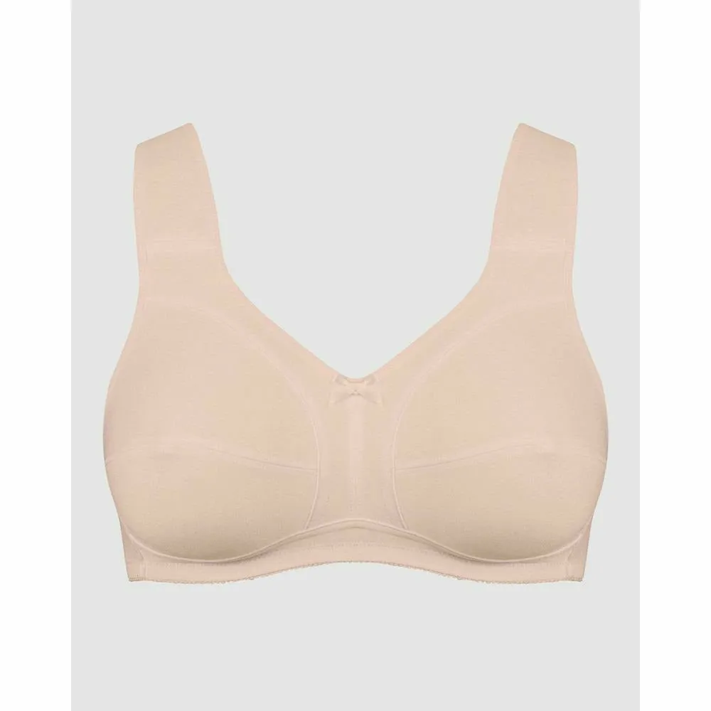 Plus Size Wide Strap Full Coverage Cotton Bra