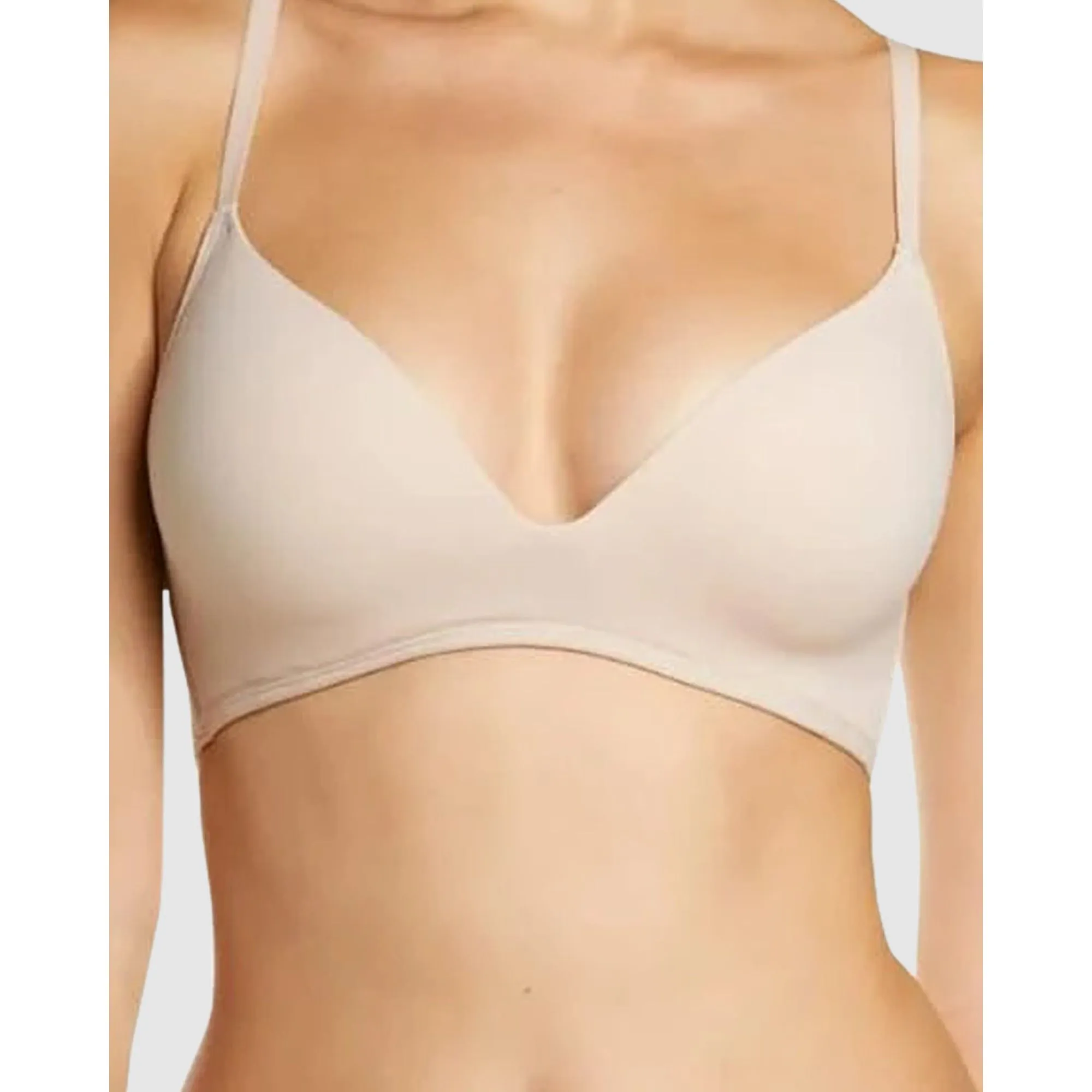 Prestige Wirefree Push Up Plunge Bra Cashmere