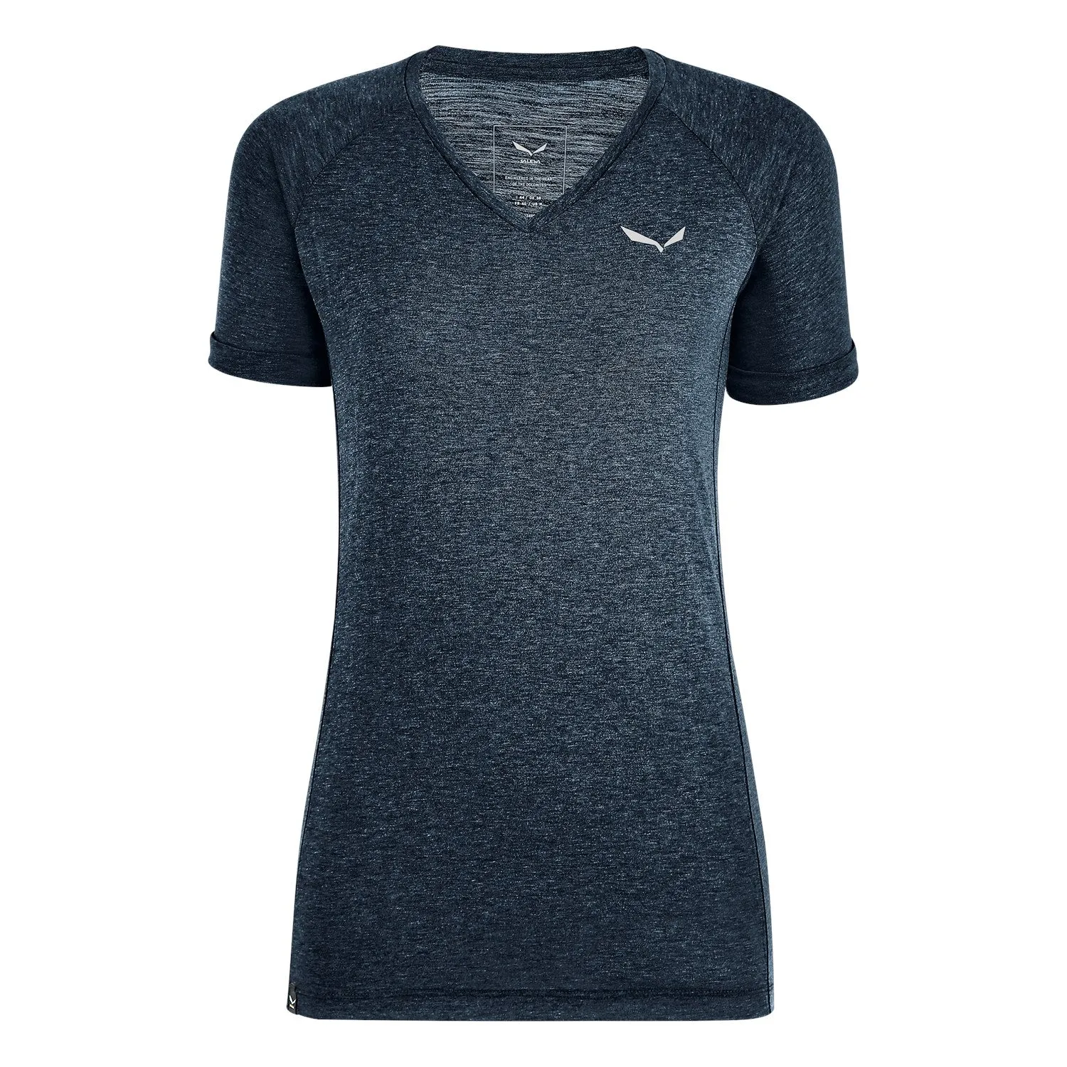 PUEZ MELANGE DRY V-NECK WOMEN'S T-SHIRT