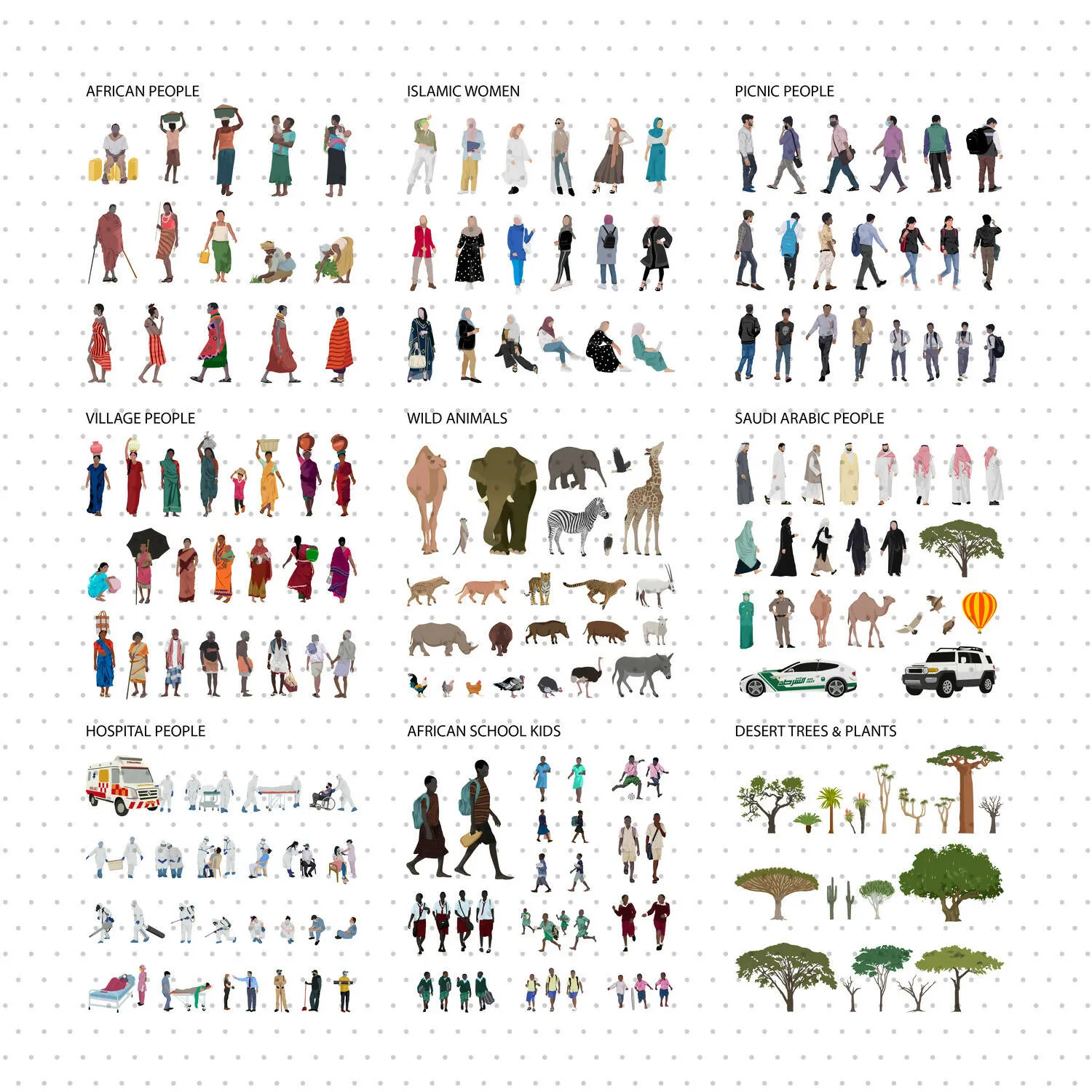 Regional Mega Pack (218 Figures)