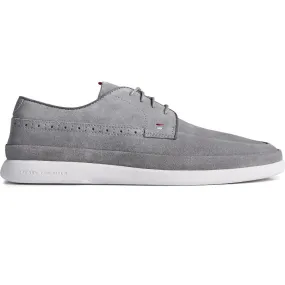 Sperry Mens Gold Cabo Plushwave Lace Shoes - Grey