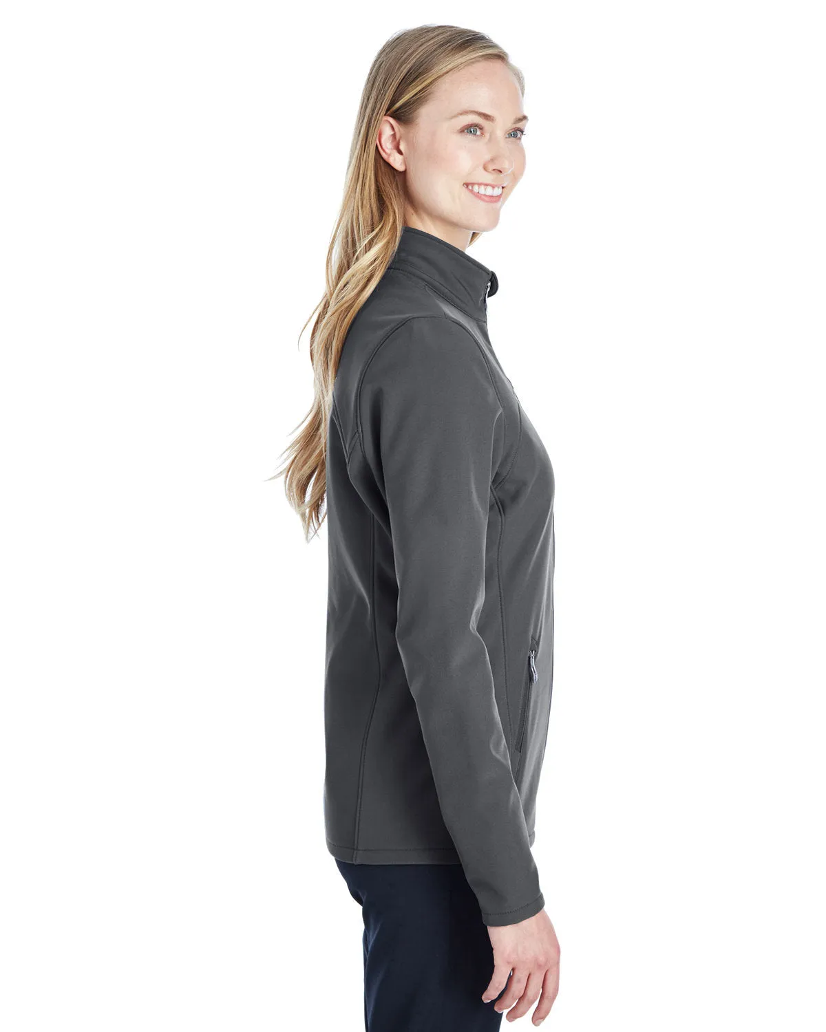 Spyder Ladies Transport Softshell Jackets, Polar / White