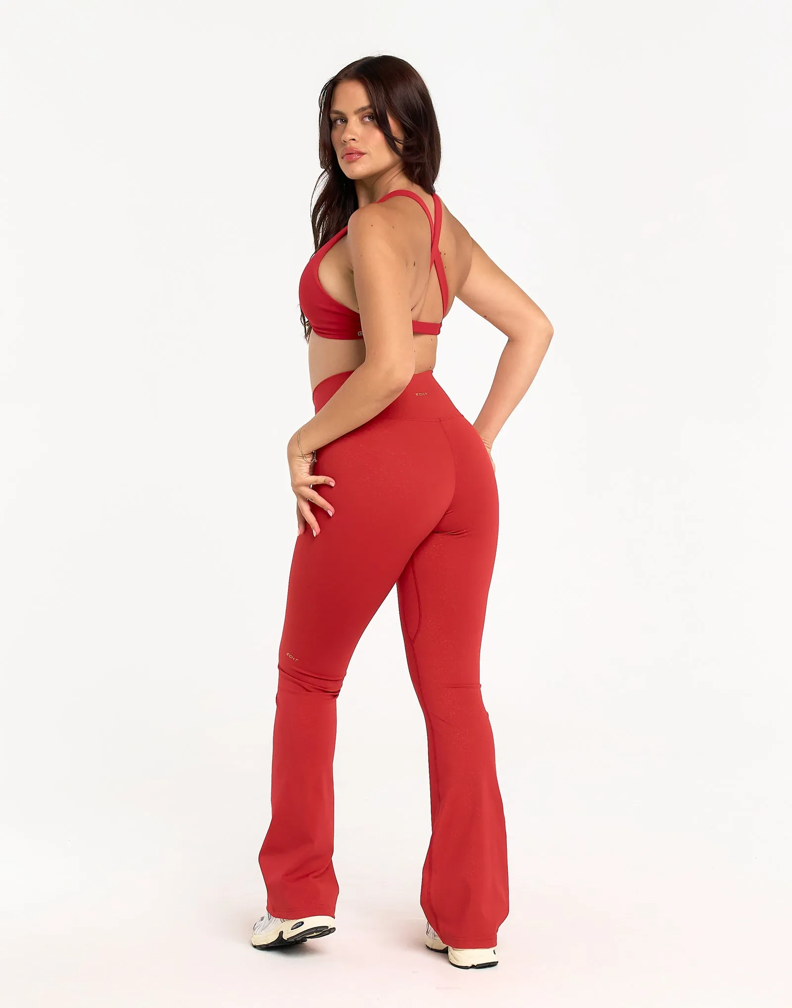 Storm Flare Leggings V2 - Red