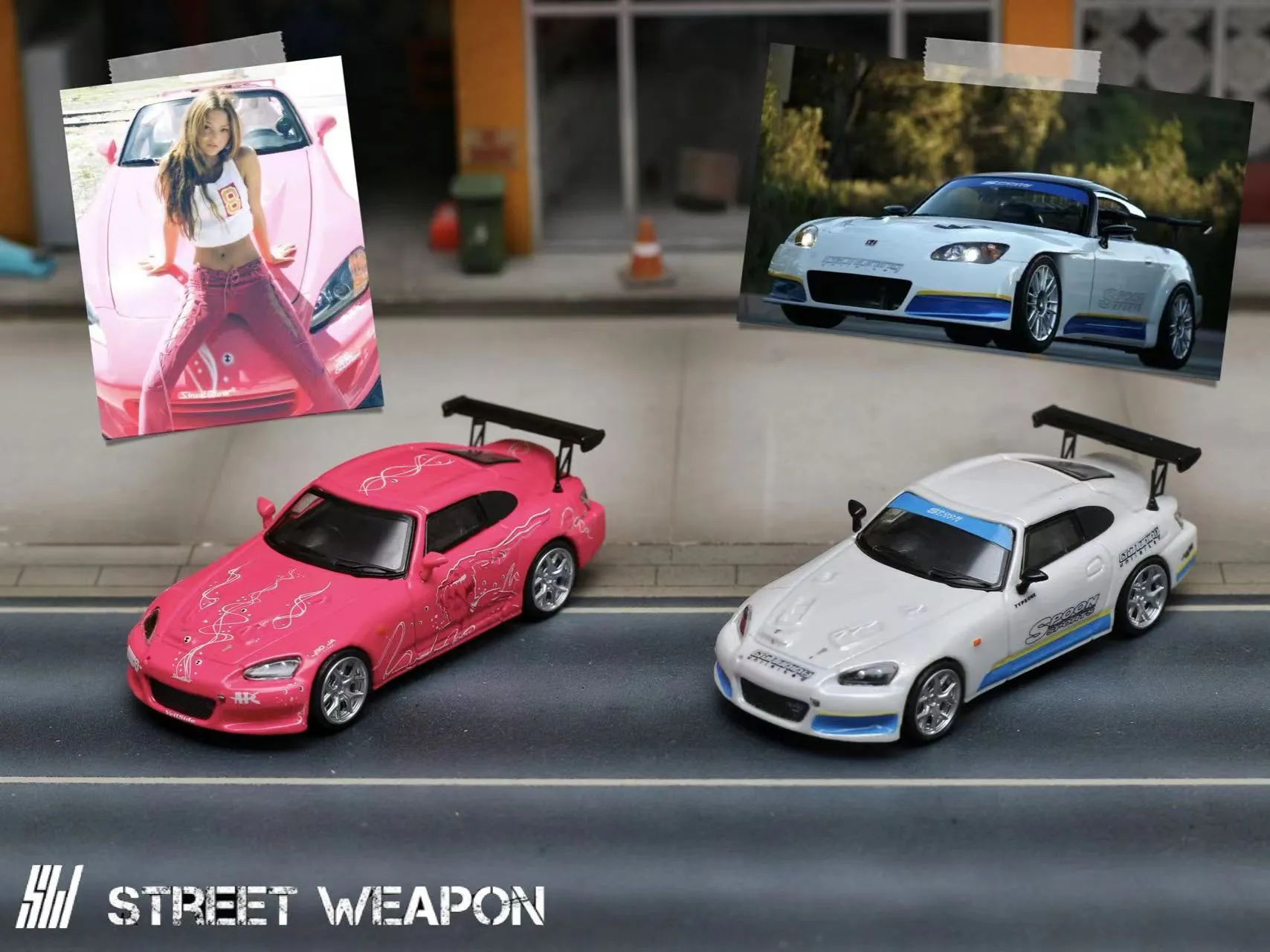 STREET WEAPON SW - 1/64 S2000 Fast & Furious Pink