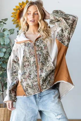 Tapestry and Lace Hoodie