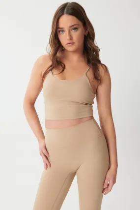 Ultra-Soft Scoop-Neck Tank - Sand