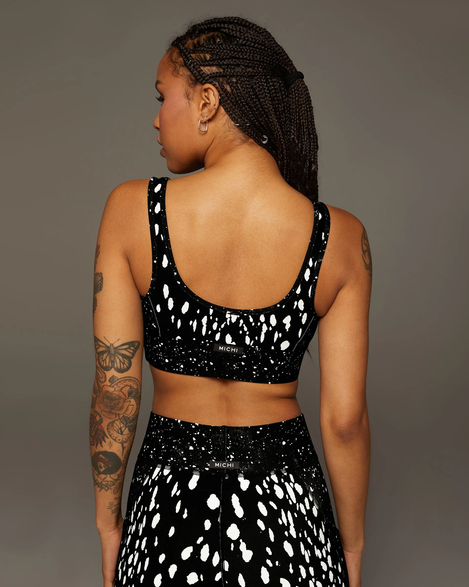 Velocity Moondust/Celestial Print Longline Bra