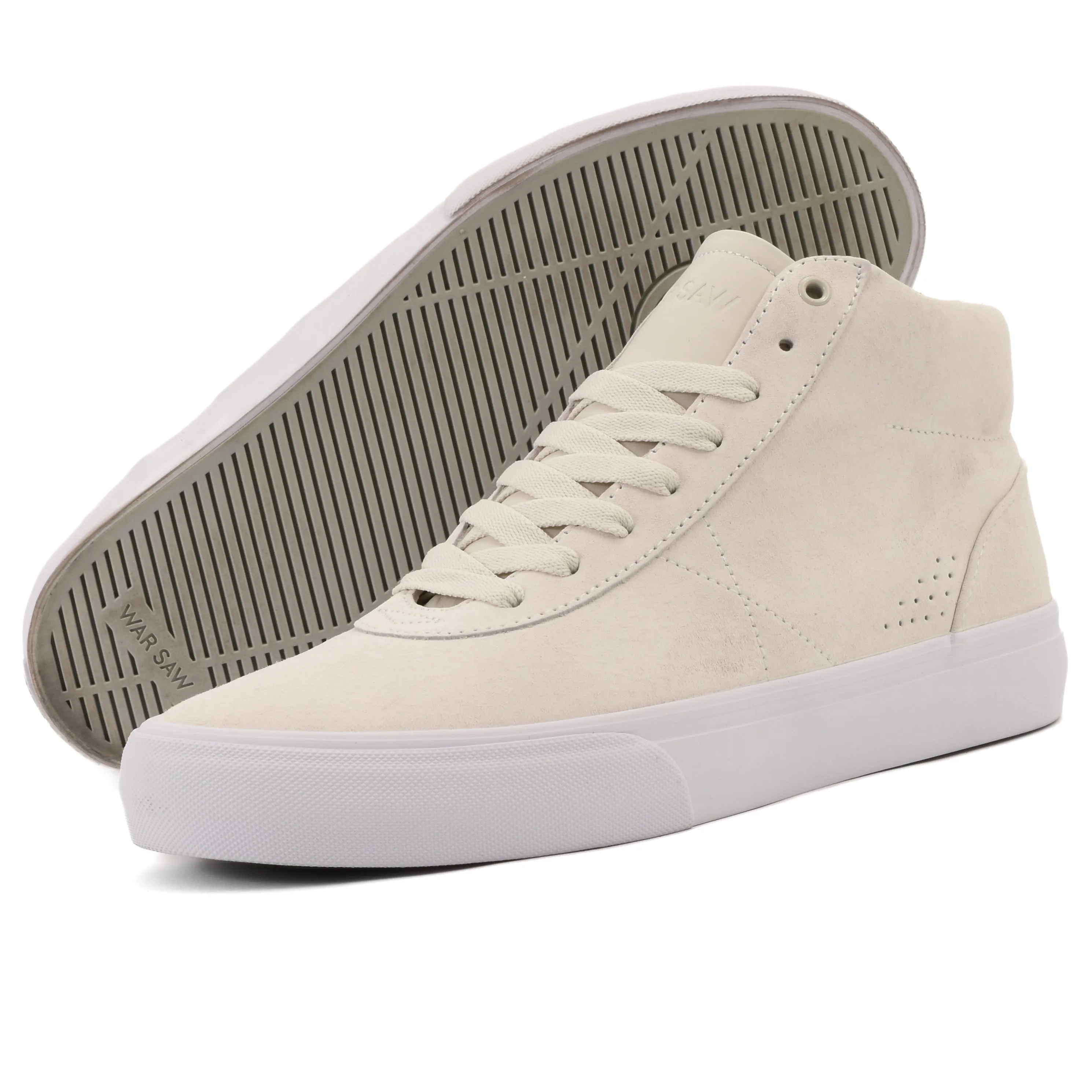Warsaw - Chapter Mid (White/White Pig Suede)