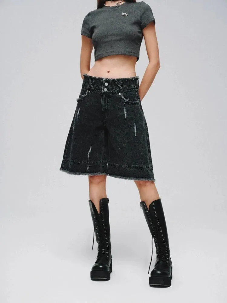 Wide leg casual jeans【s0000008382】