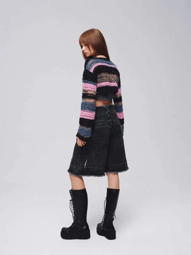 Wide leg casual jeans【s0000008382】