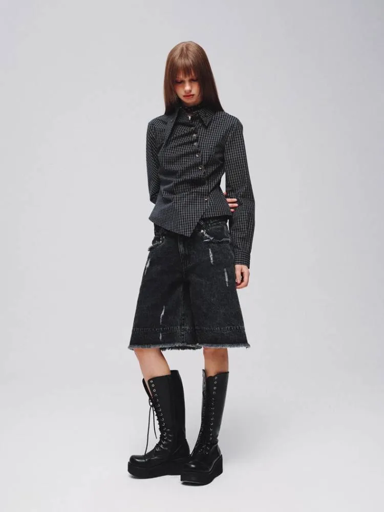 Wide leg casual jeans【s0000008382】