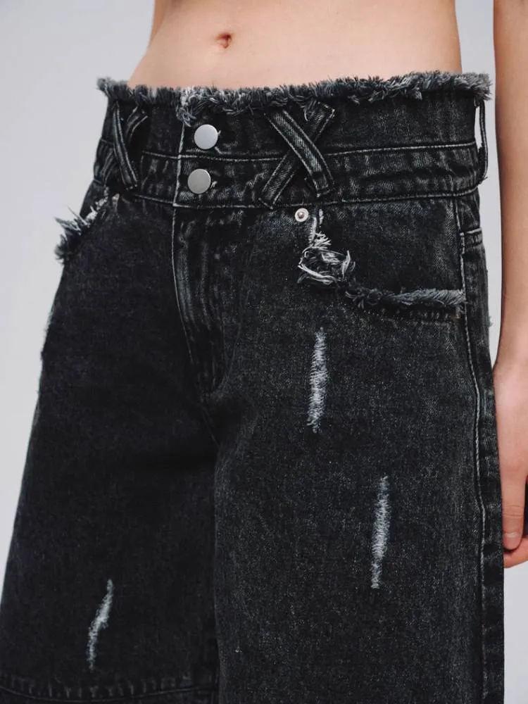 Wide leg casual jeans【s0000008382】