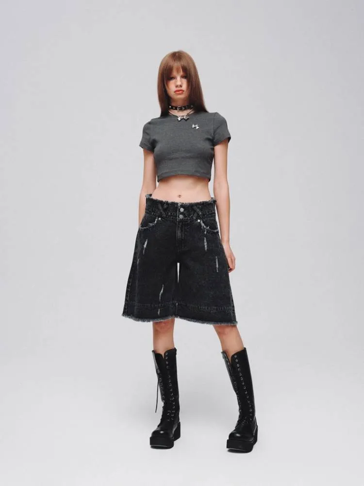 Wide leg casual jeans【s0000008382】