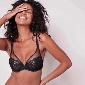 Wish sheer plunge bra