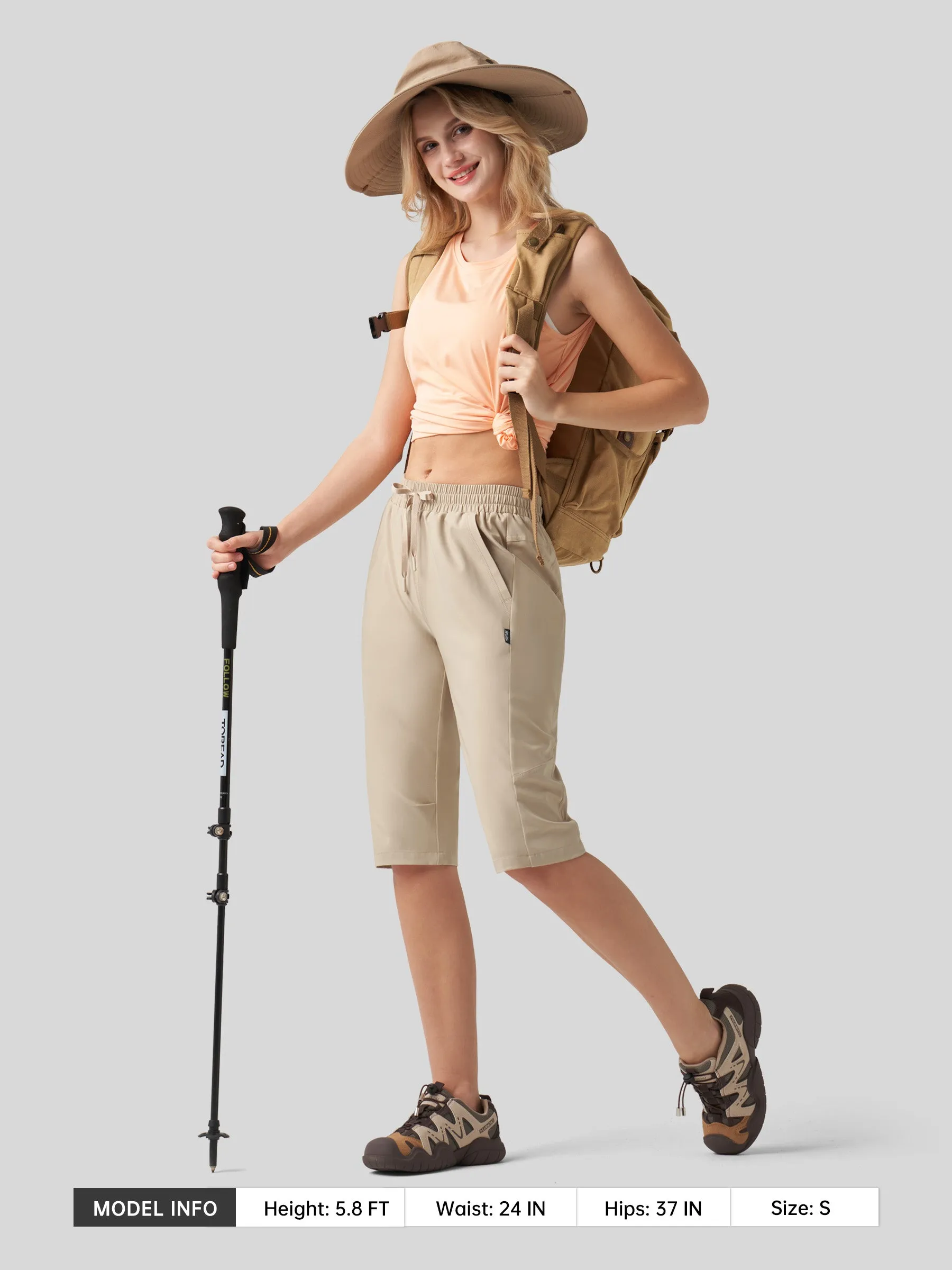 Women‘s 15 Inch Long Hiking Shorts