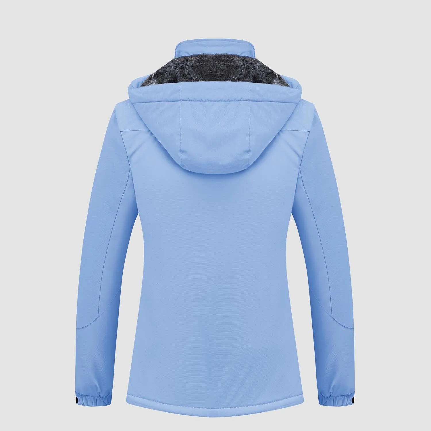 Women's Water-Resistant Fleece Ski Jacket with 4 Pockets - Warm Parka