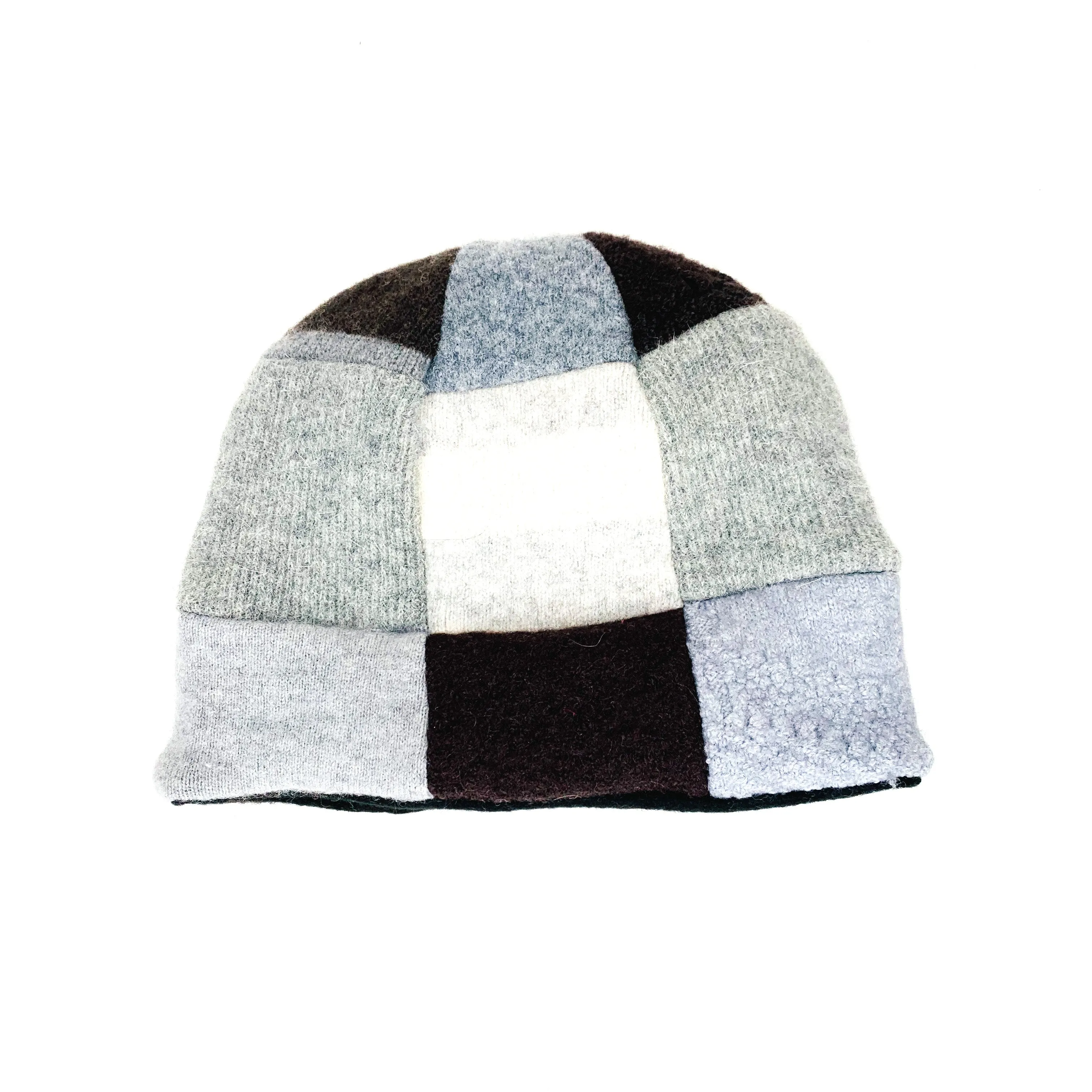 Wool Hat | Grey & Brown