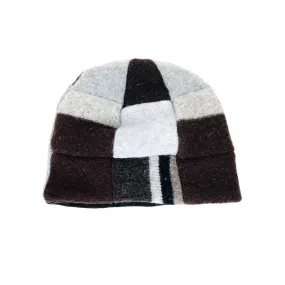 Wool Hat | Grey & Brown