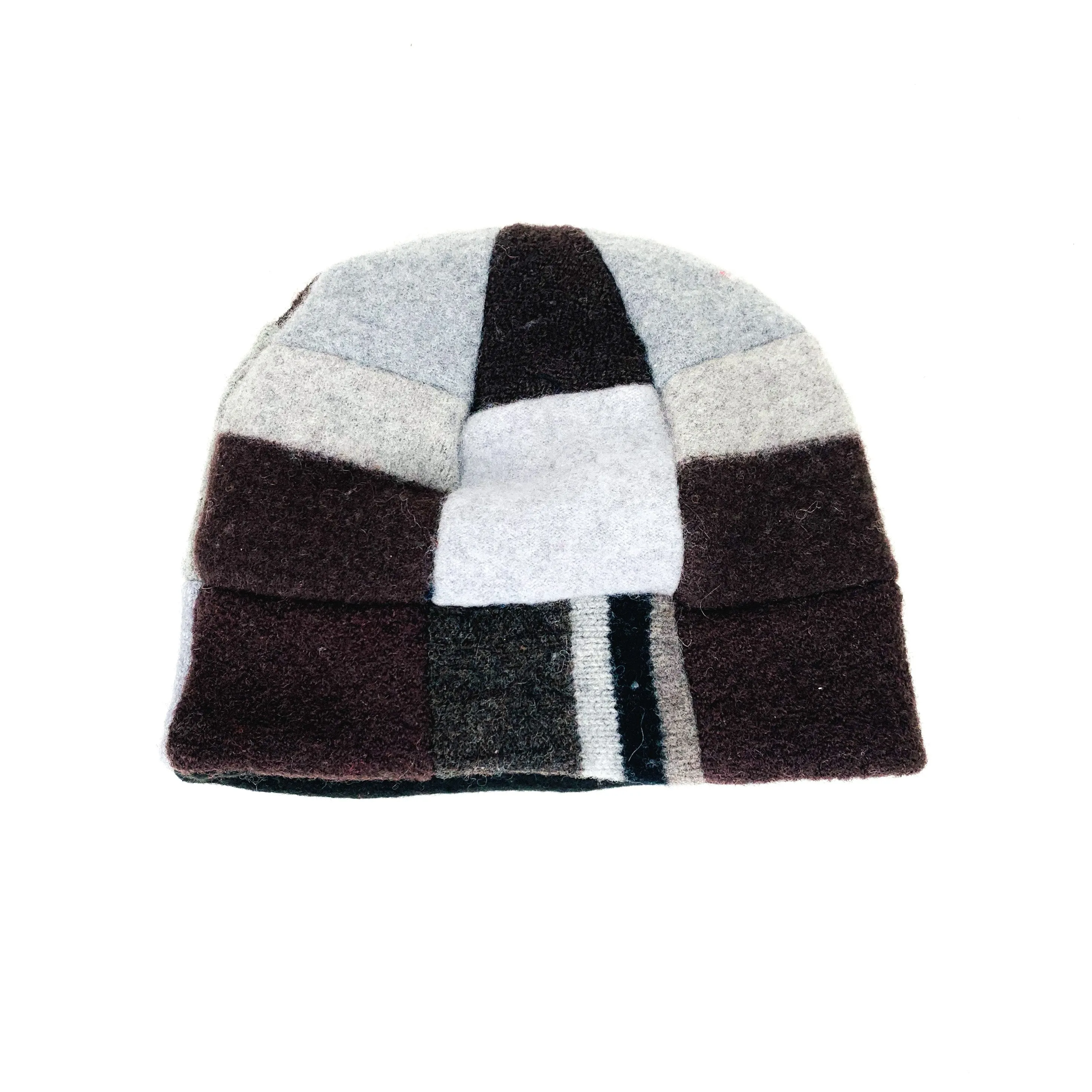 Wool Hat | Grey & Brown